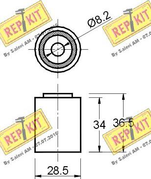 REPKIT RKT2202 - Galoppino / Guidacinghia, Cinghia dentata autozon.pro