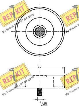 REPKIT RKT2730 - Galoppino / Guidacinghia, Cinghia Poly-V autozon.pro