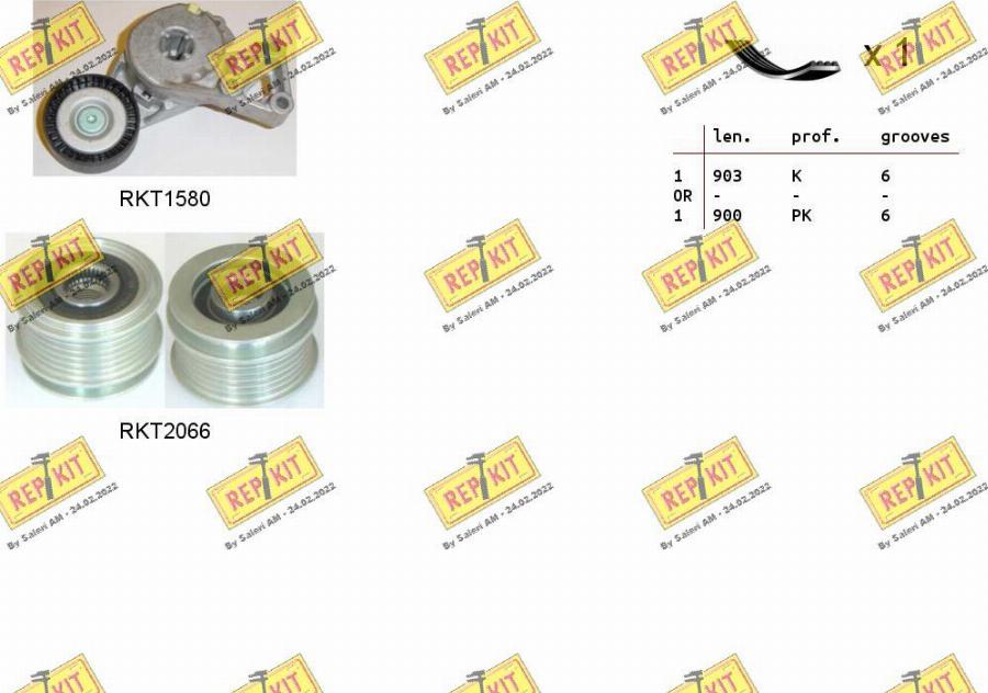 REPKIT RKTA0098 - Kit Cinghie Poly-V autozon.pro