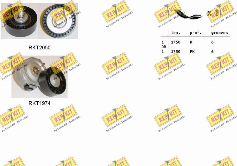 REPKIT RKTA0093 - Kit Cinghie Poly-V autozon.pro