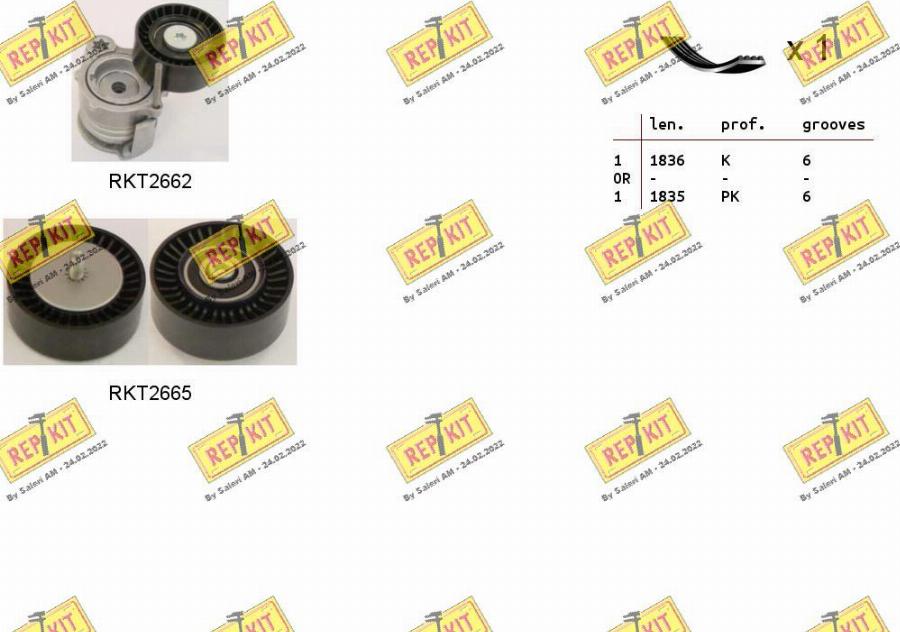 REPKIT RKTA0042 - Kit Cinghie Poly-V autozon.pro