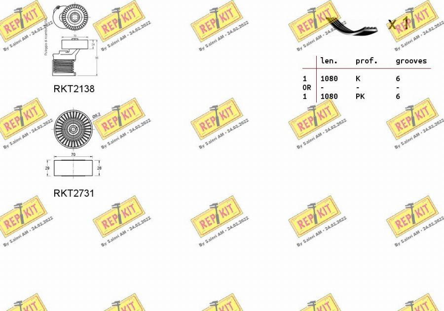 REPKIT RKTA0058 - Kit Cinghie Poly-V autozon.pro