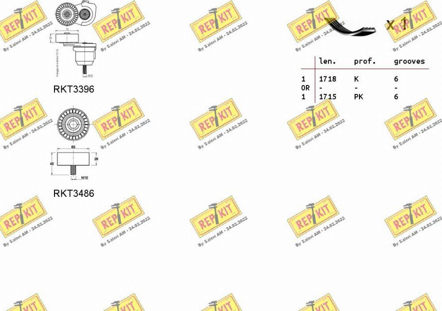 REPKIT RKTA0063 - Kit Cinghie Poly-V autozon.pro