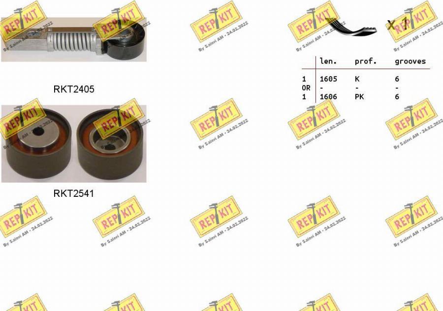 REPKIT RKTA0003 - Kit Cinghie Poly-V autozon.pro