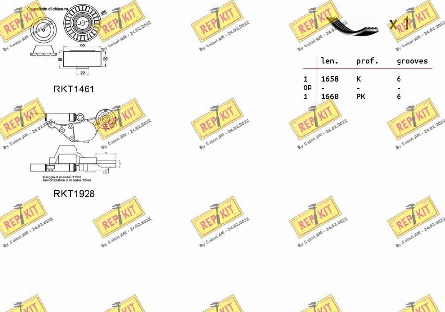 REPKIT RKTA0011 - Kit Cinghie Poly-V autozon.pro