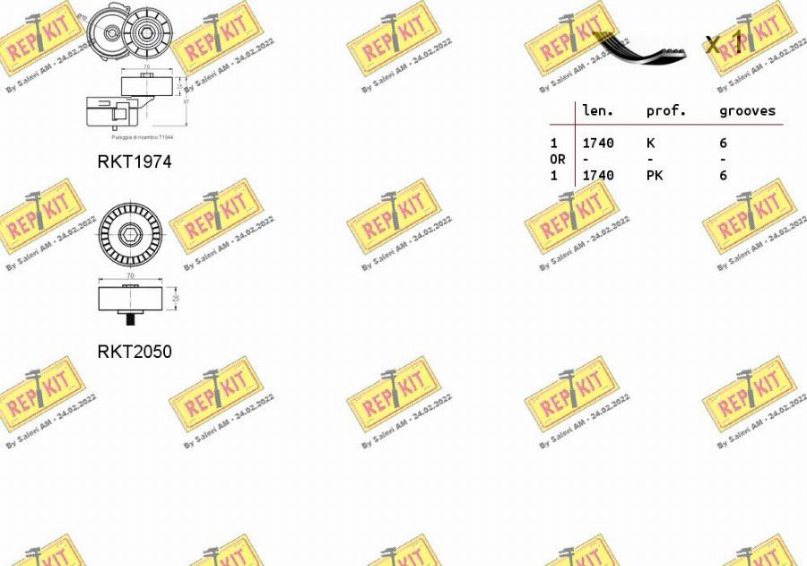 REPKIT RKTA0017 - Kit Cinghie Poly-V autozon.pro