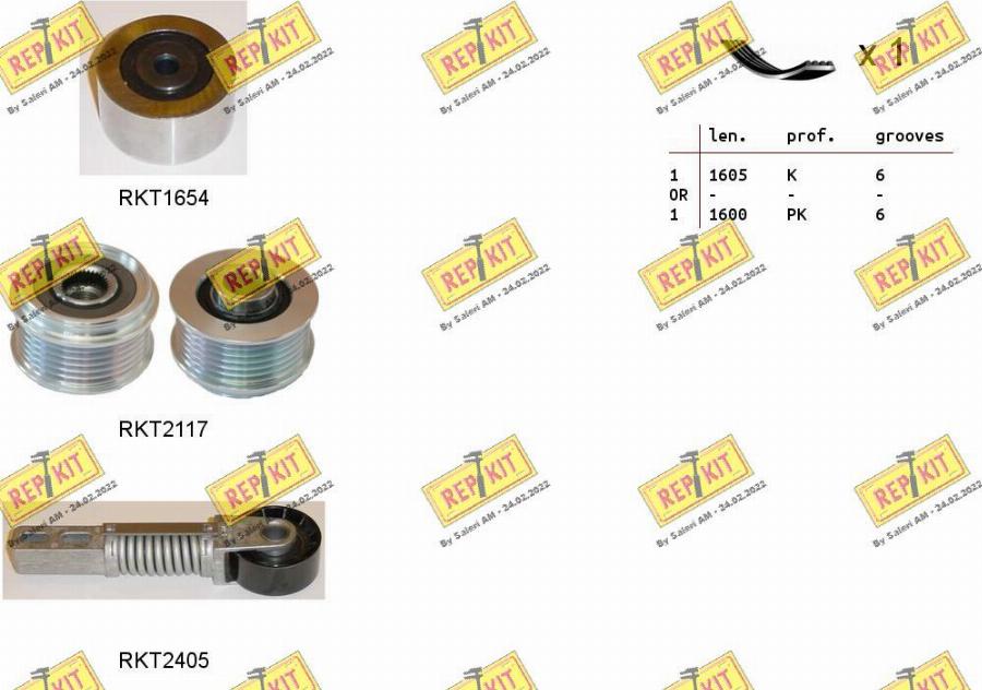 REPKIT RKTA0082 - Kit Cinghie Poly-V autozon.pro