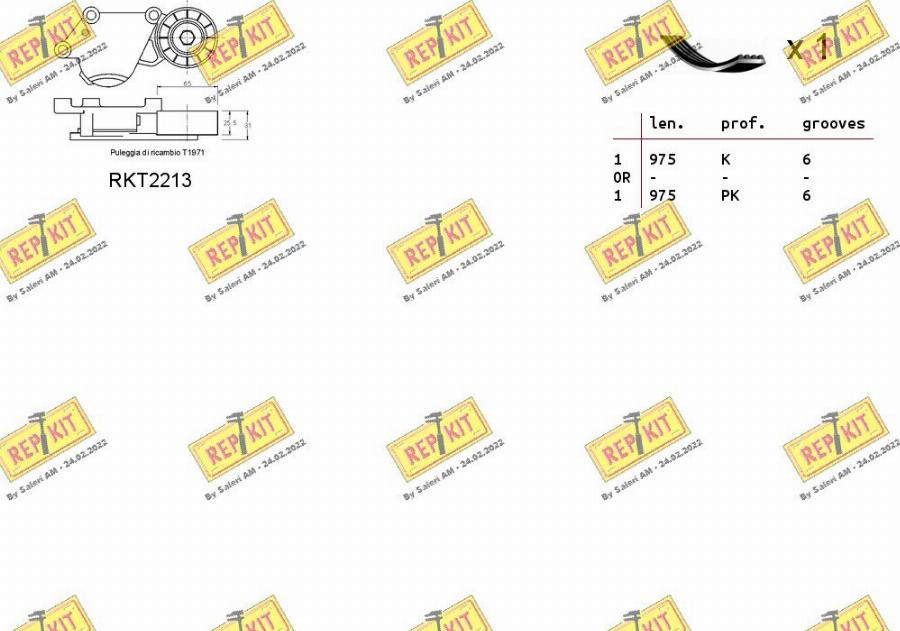 REPKIT RKTA0036 - Kit Cinghie Poly-V autozon.pro