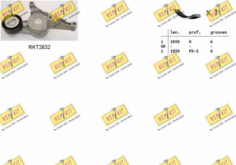 REPKIT RKTA0038 - Kit Cinghie Poly-V autozon.pro