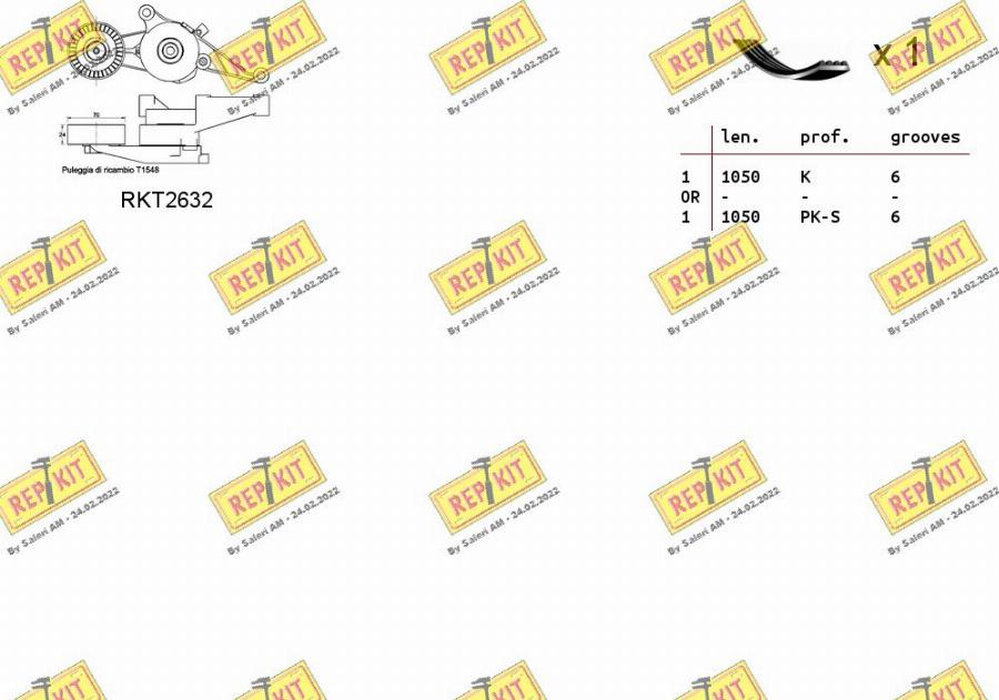 REPKIT RKTA0038 - Kit Cinghie Poly-V autozon.pro