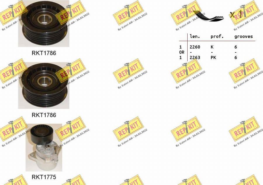 REPKIT RKTA0032 - Kit Cinghie Poly-V autozon.pro