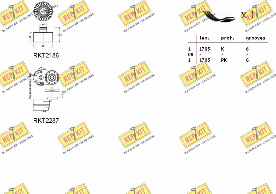 REPKIT RKTA0037 - Kit Cinghie Poly-V autozon.pro