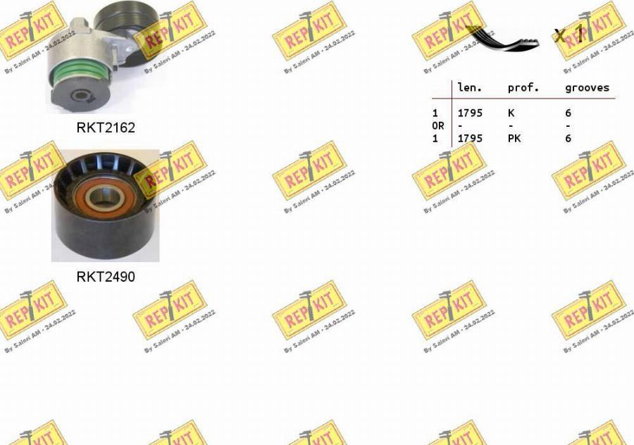 REPKIT RKTA0024 - Kit Cinghie Poly-V autozon.pro