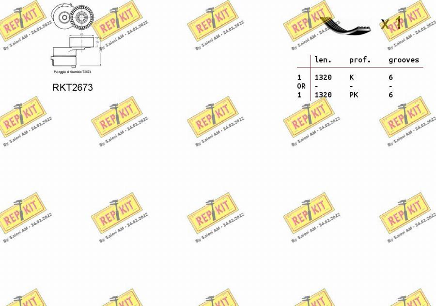 REPKIT RKTA0023 - Kit Cinghie Poly-V autozon.pro