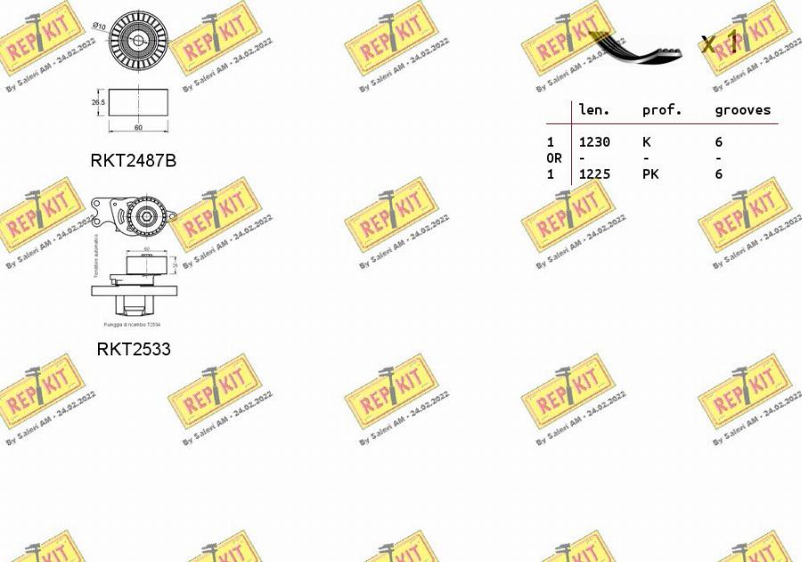 REPKIT RKTA0077 - Kit Cinghie Poly-V autozon.pro