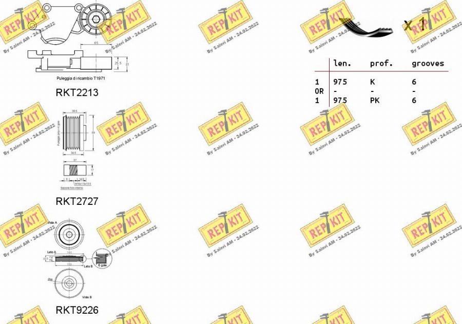 REPKIT RKTA0110 - Kit Cinghie Poly-V autozon.pro