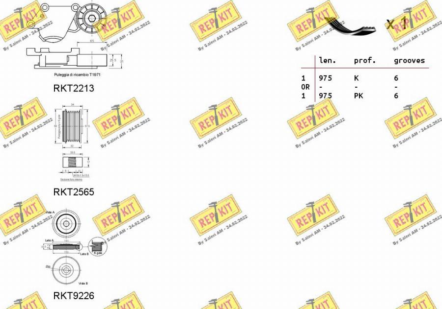 REPKIT RKTA0111 - Kit Cinghie Poly-V autozon.pro