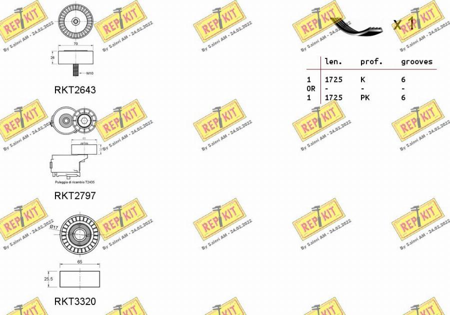 REPKIT RKTA0118 - Kit Cinghie Poly-V autozon.pro