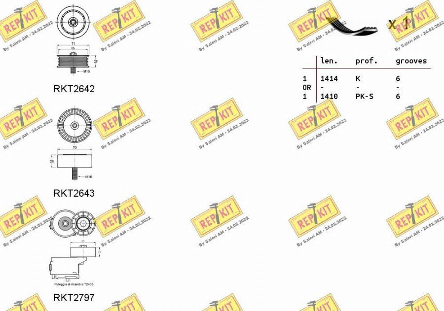 REPKIT RKTA0112 - Kit Cinghie Poly-V autozon.pro