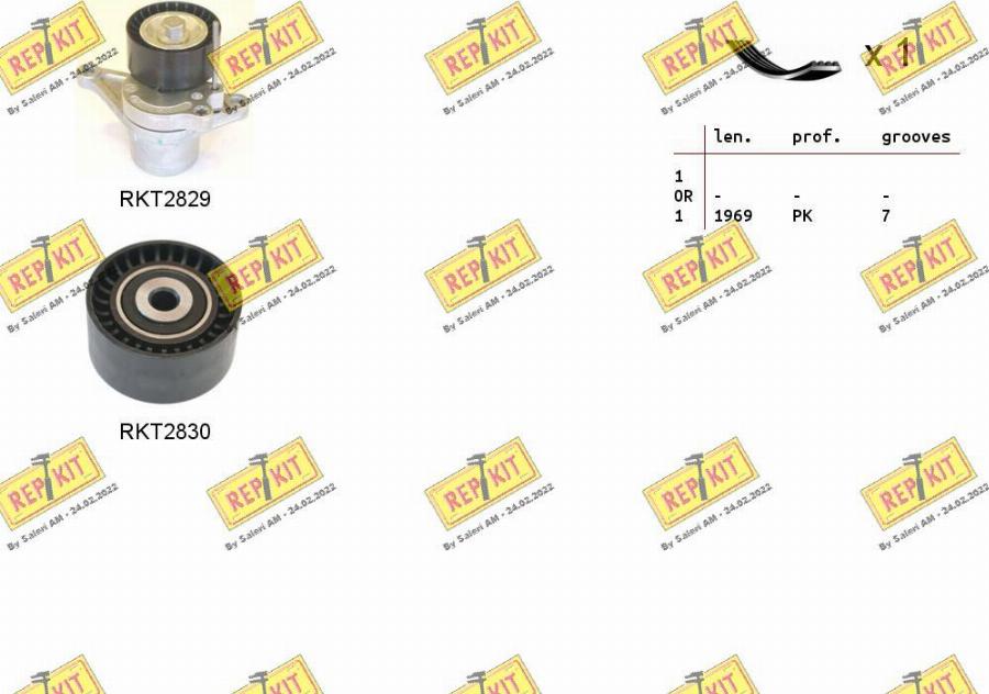 REPKIT RKTA0136 - Kit Cinghie Poly-V autozon.pro