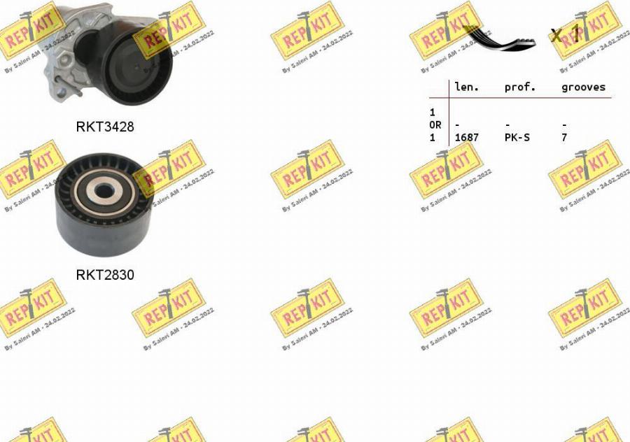 REPKIT RKTA0133 - Kit Cinghie Poly-V autozon.pro