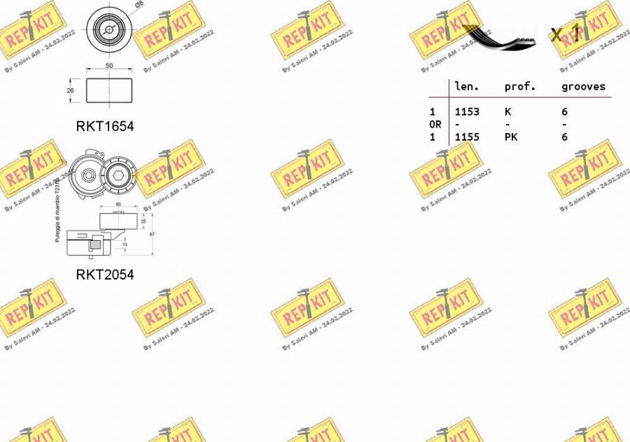 REPKIT RKTA0132 - Kit Cinghie Poly-V autozon.pro