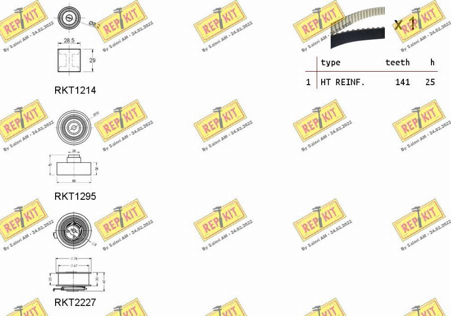 REPKIT RKTK0958 - Kit cinghie dentate autozon.pro