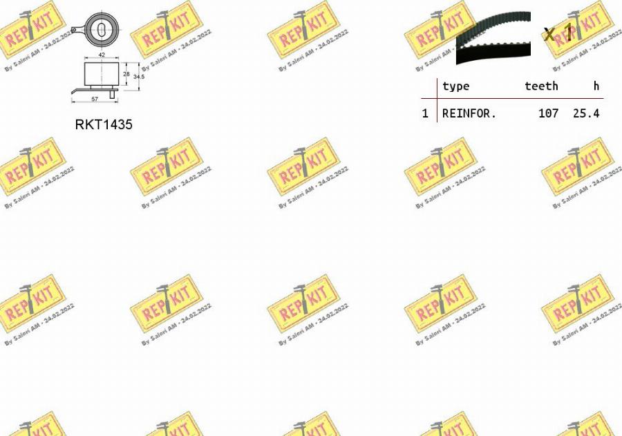 REPKIT RKTK0904 - Kit cinghie dentate autozon.pro