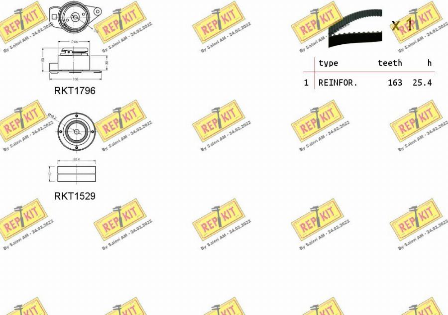 REPKIT RKTK0905 - Kit cinghie dentate autozon.pro