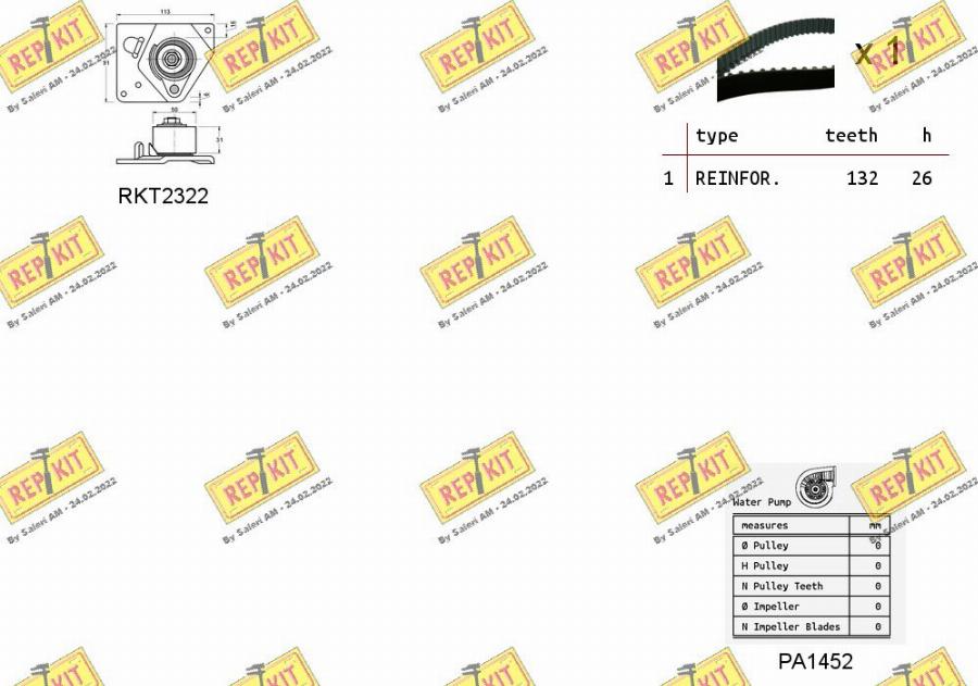 REPKIT RKTK0916PA2 - Pompa acqua + Kit cinghie dentate autozon.pro