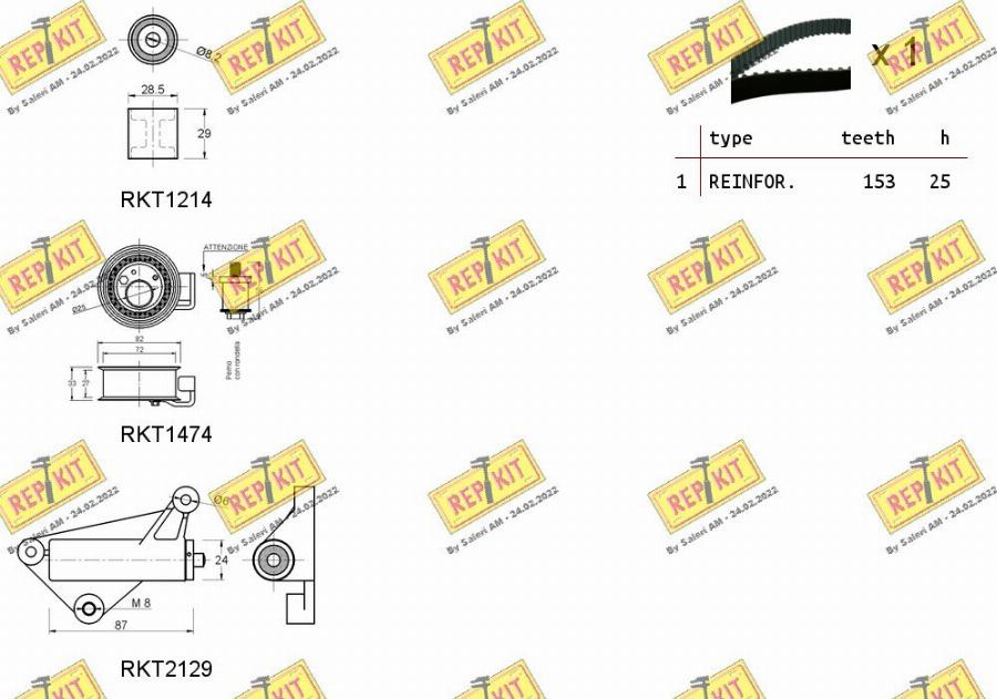 REPKIT RKTK0910C - Kit cinghie dentate autozon.pro