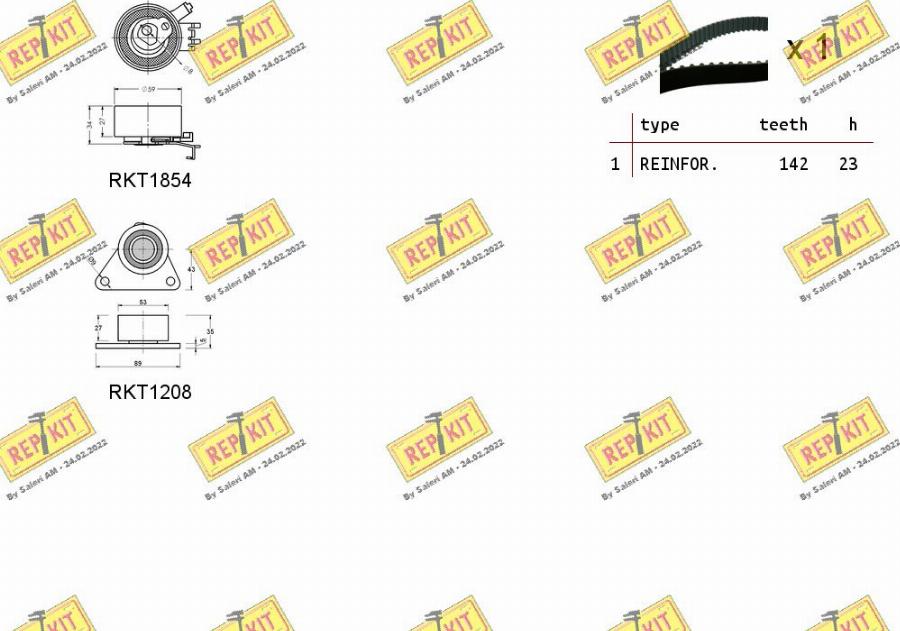 REPKIT RKTK0913 - Kit cinghie dentate autozon.pro