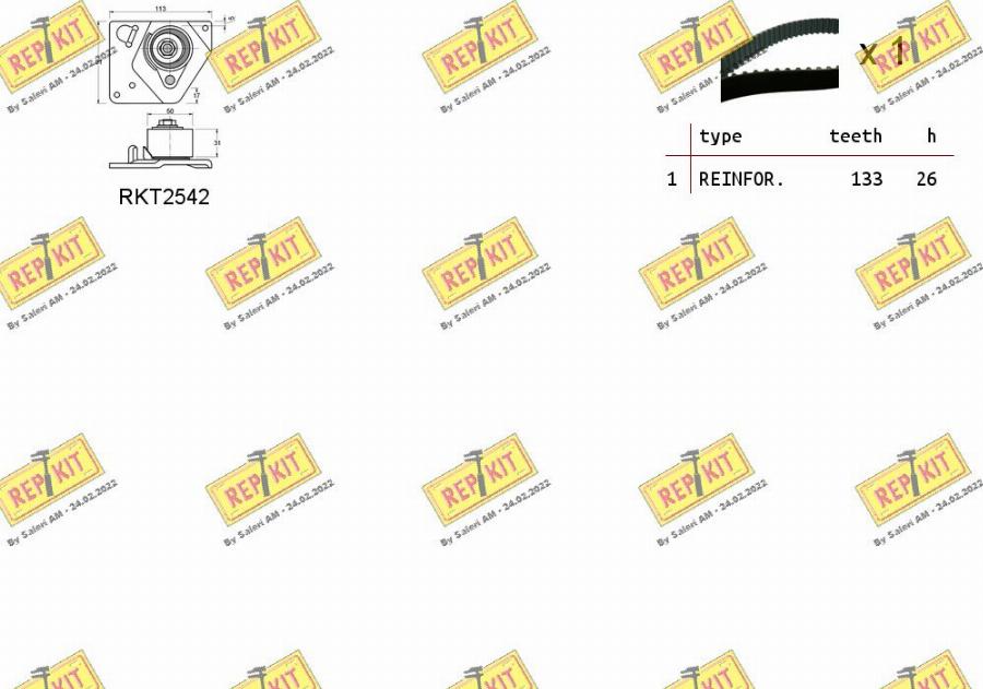 REPKIT RKTK0931 - Kit cinghie dentate autozon.pro