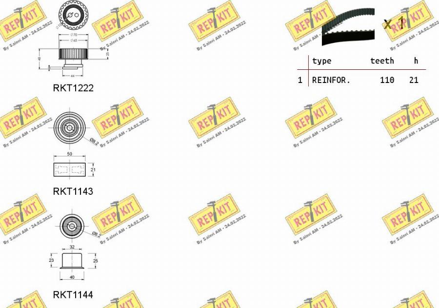 REPKIT RKTK0933 - Kit cinghie dentate autozon.pro