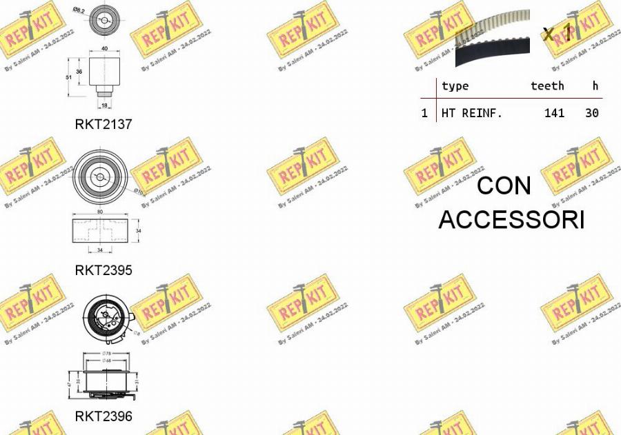 REPKIT RKTK0929 - Kit cinghie dentate autozon.pro