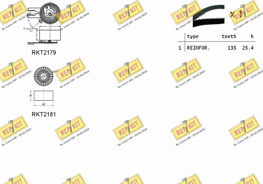 REPKIT RKTK0924 - Kit cinghie dentate autozon.pro