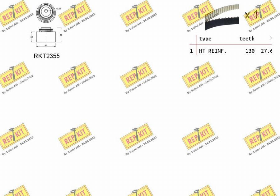 REPKIT RKTK0920 - Kit cinghie dentate autozon.pro