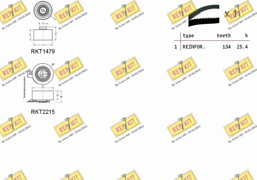 REPKIT RKTK0923 - Kit cinghie dentate autozon.pro