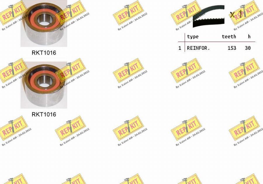 REPKIT RKTK0850 - Kit cinghie dentate autozon.pro