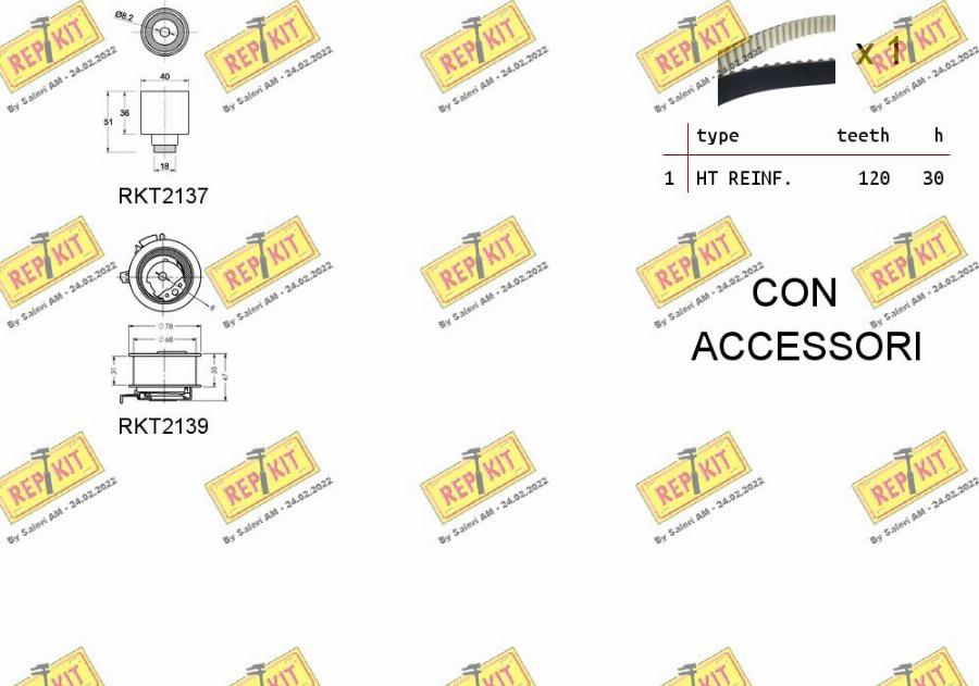 REPKIT RKTK0867 - Kit cinghie dentate autozon.pro