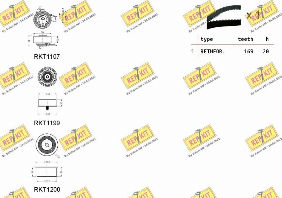 REPKIT RKTK0810 - Kit cinghie dentate autozon.pro