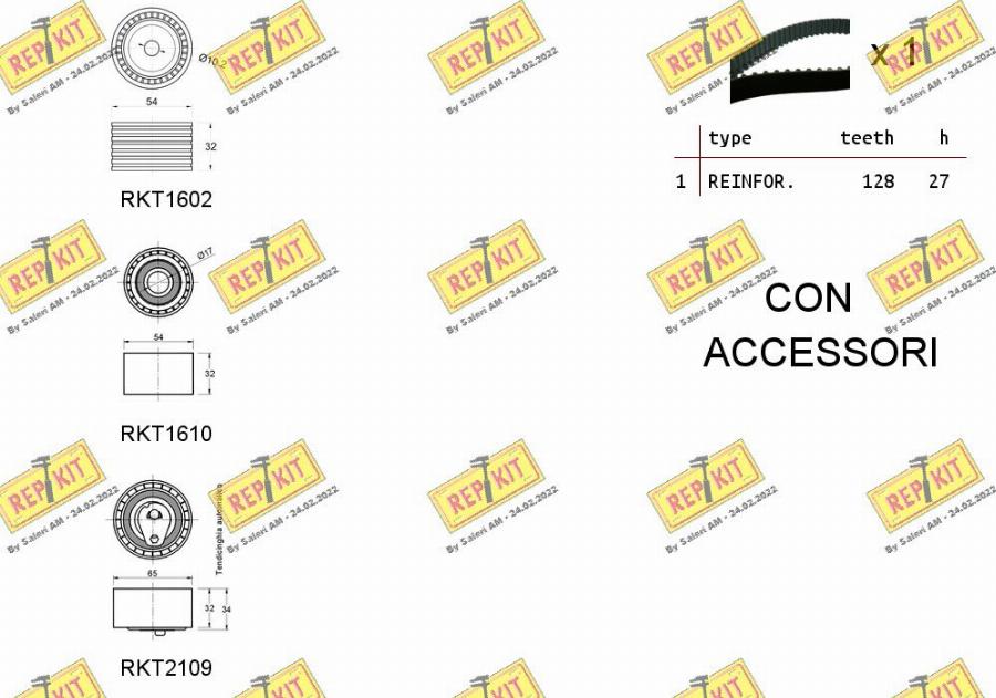 REPKIT RKTK1052 - Kit cinghie dentate autozon.pro