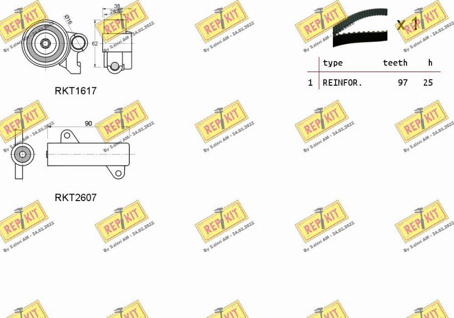 REPKIT RKTK1066C - Kit cinghie dentate autozon.pro