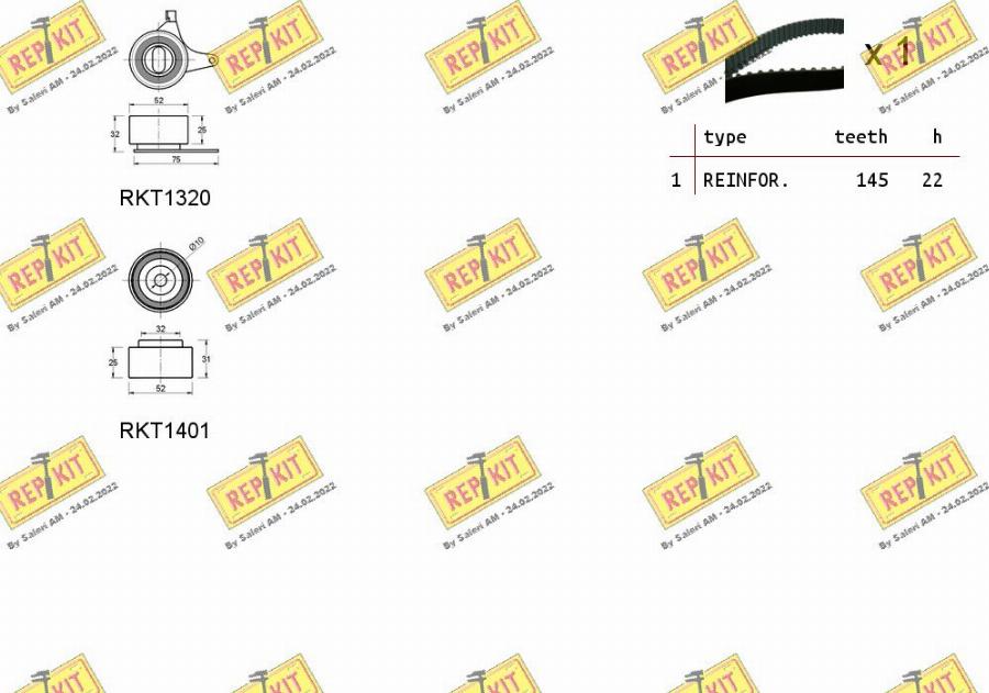 REPKIT RKTK1000 - Kit cinghie dentate autozon.pro