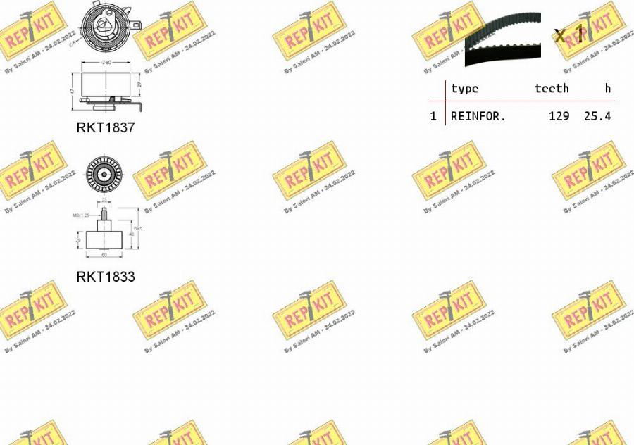 REPKIT RKTK1031 - Kit cinghie dentate autozon.pro