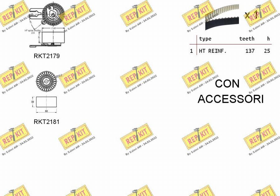 REPKIT RKTK1074 - Kit cinghie dentate autozon.pro