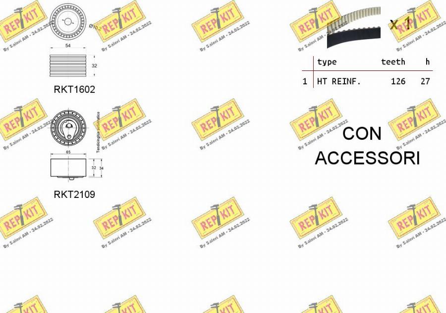 REPKIT RKTK1072 - Kit cinghie dentate autozon.pro