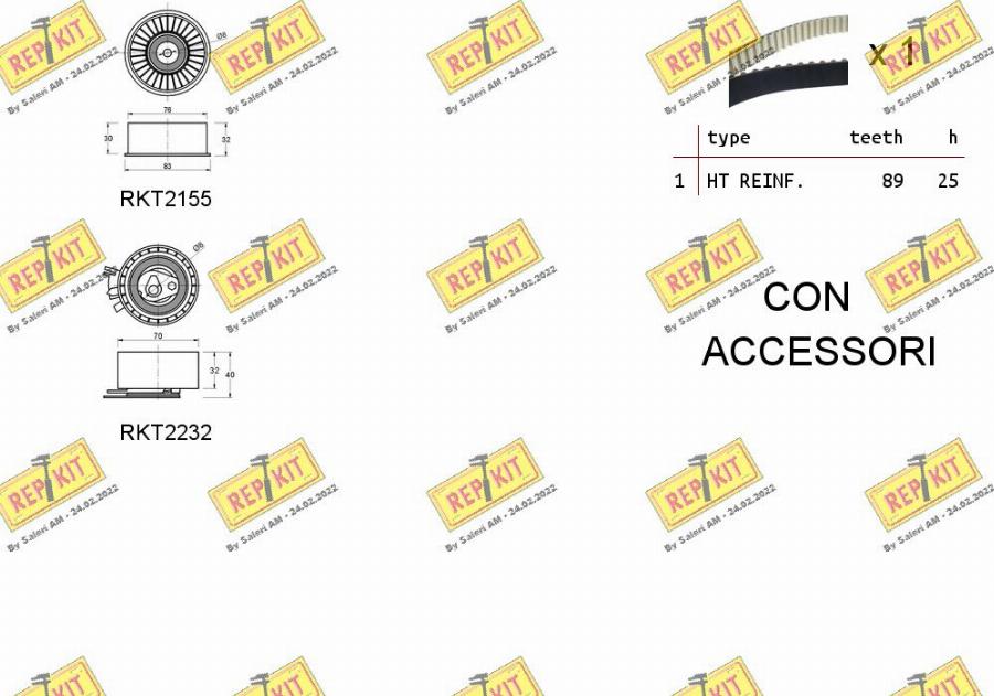 REPKIT RKTK1152 - Kit cinghie dentate autozon.pro