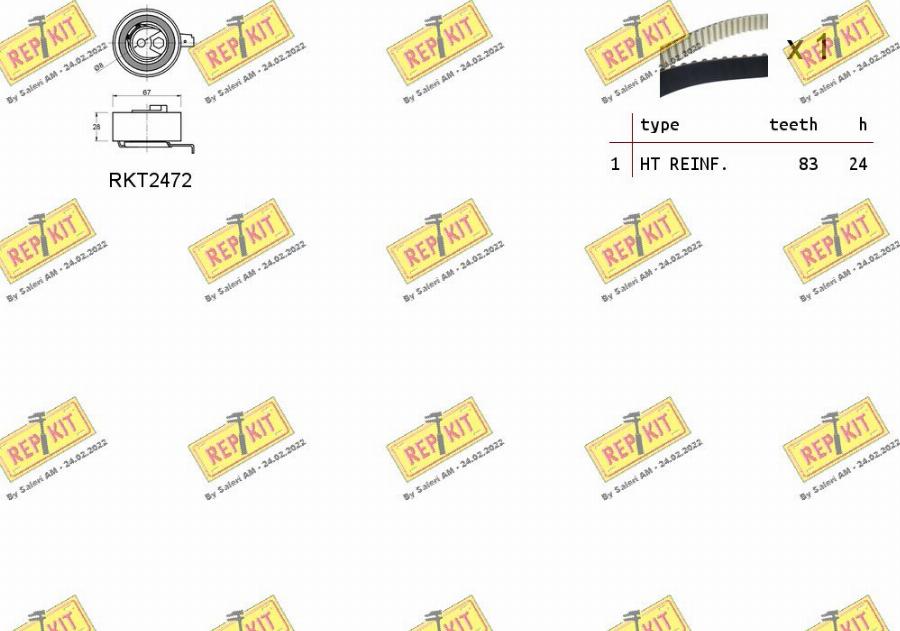 REPKIT RKTK1114 - Kit cinghie dentate autozon.pro