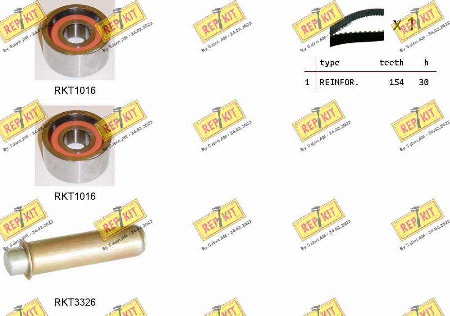 REPKIT RKTK1184 - Kit cinghie dentate autozon.pro